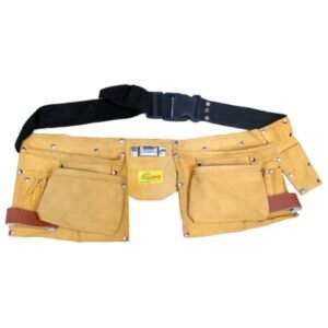 Material: Leather Design: Plain 2 Pocket Nail Apron